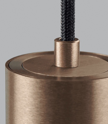 Detalle Lámpara Colgante Zero S2 oro rosa Ø70x300mm - LIGHT POINT