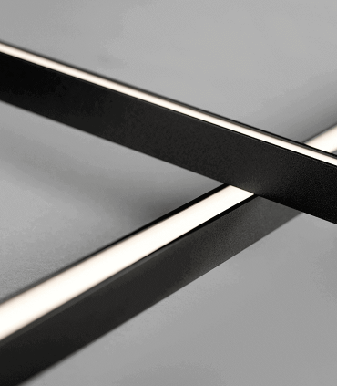 Detalle:  Aplique-Plafón Stripe C/W S2000 negro 200cm - LIGHT POINT