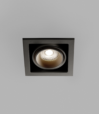 Foco Empotrable Ghost 1+ Led 1L 10W negro - LIGHT POINT