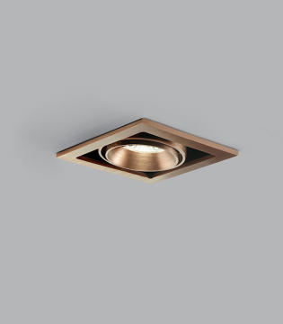 Foco Empotrable Ghost 1 LED 1L 6W 110mm oro rosa - LIGHT POINT 2