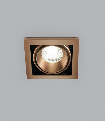 Foco Empotrable Ghost 1+ Led 1L 10W oro rosa - LIGHT POINT
