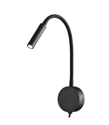 Aplique Lector BOAVISTA 3w Negro, 6047 de Mantra ilumincación, para cabecero de cama: hotel o casa