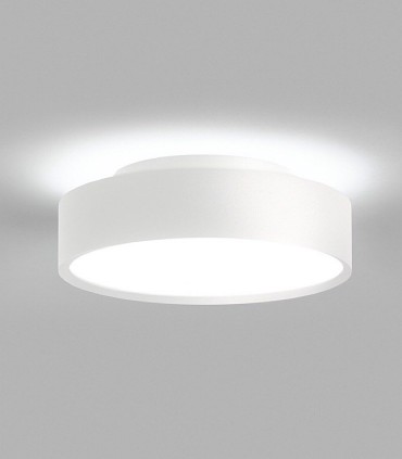 Plafón-aplique de diseño Shadow 2 blanco 13+4W Ø21cm - LIGHT POINT