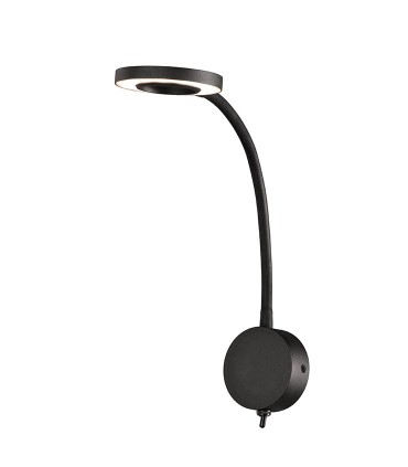 Aplique led brazo Lector BOAVISTA 5w Negro