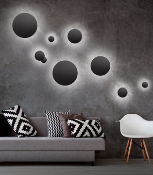 Apliques de diseño SOHO  negros - LIGHT POINT