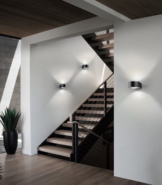 ApliqueS de diseño ORBIT W2 negro - LIGHT POINT
