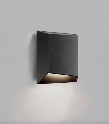 Aplique de diseño FACET DOWN W1 negro LED - LIGHT POINT