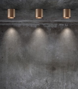 Imagen con Focos de superficie SOLO ROUND oro rosa - LIGHT POINT
