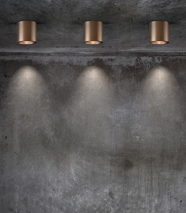 Imagen con Focos de superficie SOLO ROUND oro rosa - LIGHT POINT