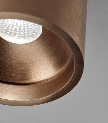 Detalle acabado SOLO ROUND oro rosa - LIGHT POINT