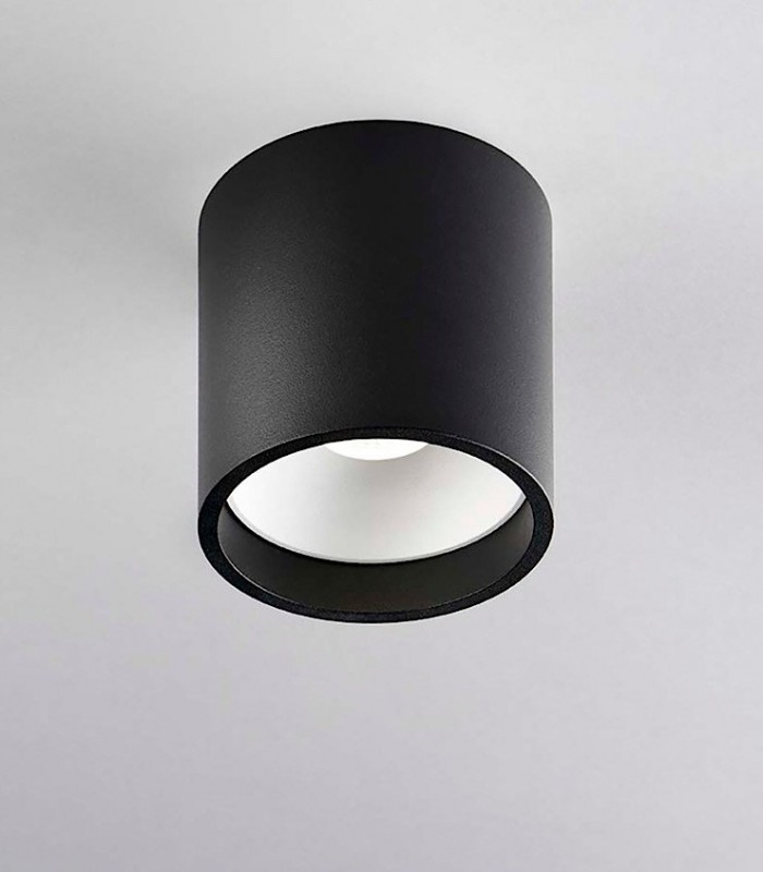 Foco superficie SOLO ROUND 1 negro/blanco - LIGHT POINT