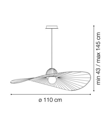 Lámpara de techo MADAME Ø110cm - IDEAL LUX