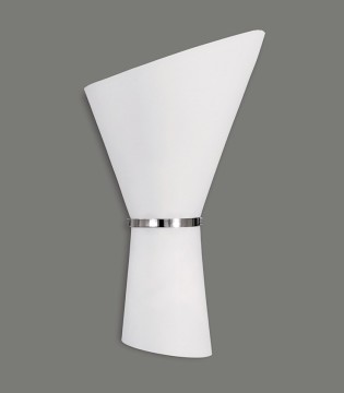Aplique de 2 bombillas E27 Perla cromo - ACB