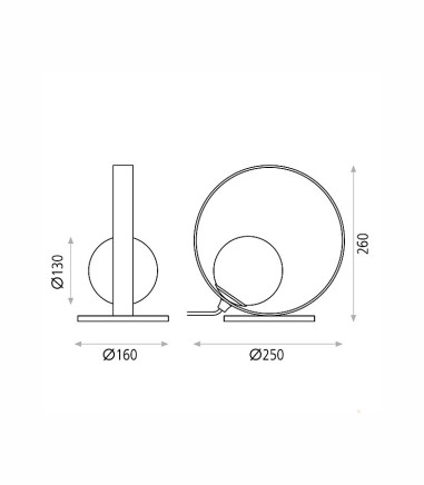 Dimensiones Sobremesa HALO de ACB
