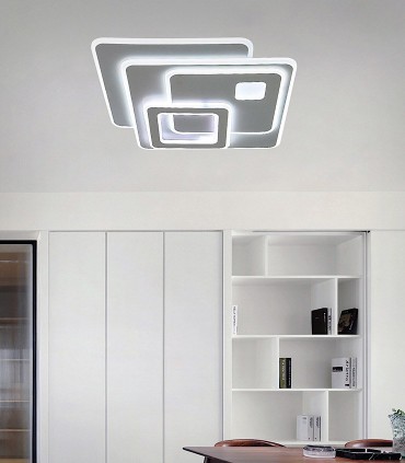 Plafón Retro LED Blanco c/mando 170W - Kelektron
