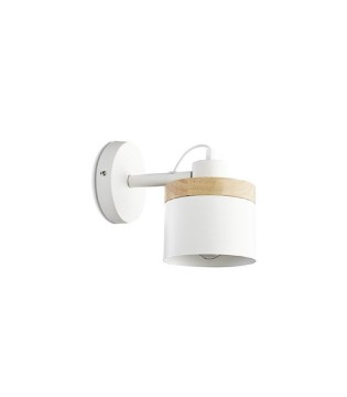 Aplique de pared nórdico ND5 metal blanco Ø13cm