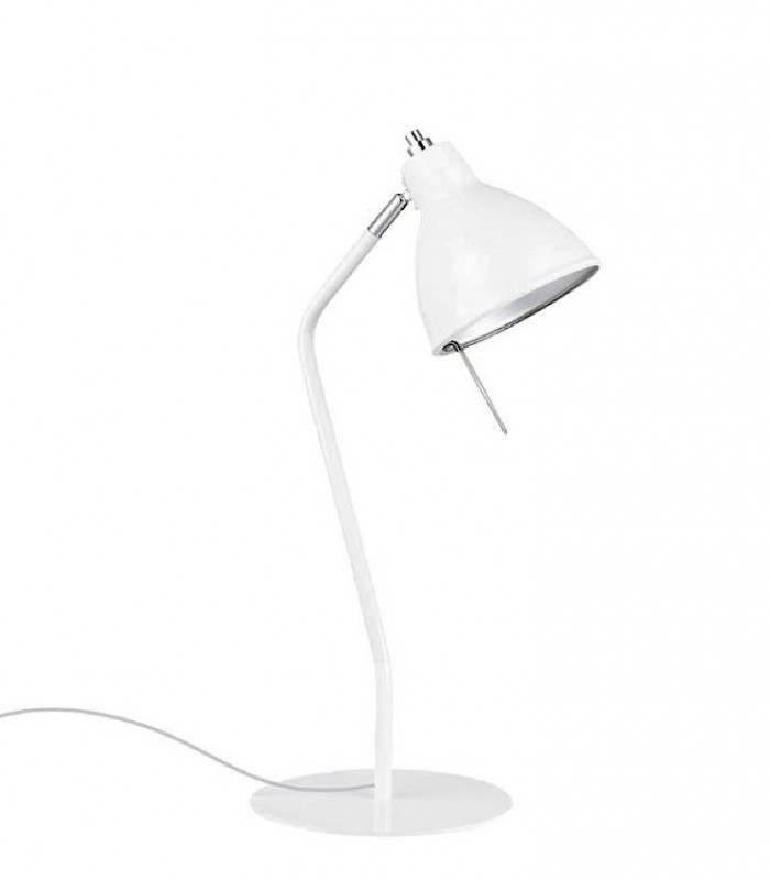 Lámpara de mesa orientable ND21 metal blanco E27