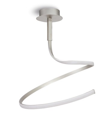Lámpara de techo LED NUR 30W Simple plata Mantra