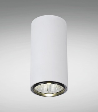 Foco de superficie CIL FIJO BLANCO LED 10W Ø90mm YLD 2