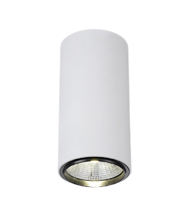 Foco de superficie CIL FIJO BLANCO LED 10W Ø90mm YLD