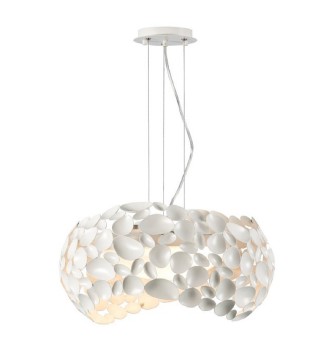 Lámpara colgante 5 luces NARISA 47cm blanco - Schuller