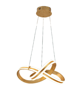 Lámpara LAZAS pan de oro de Schuller