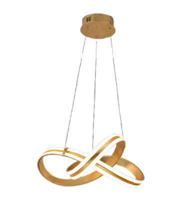 Lámpara LAZAS pan de oro de Schuller