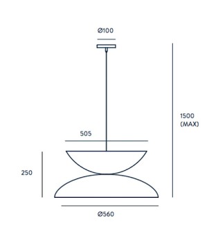 Lámpara YOYO C1222 3 luces oro-blanco 2