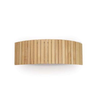 Aplique de pared madera natural 50cm E27 YUCA - Ineslam