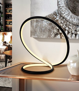 Lámpara de mesa LED INFINITO negro - Schuller
