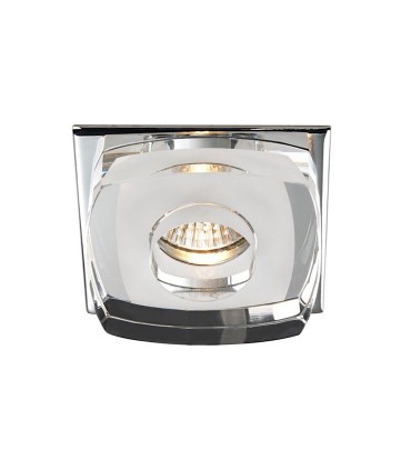 Empotrable Cristal Avalio GU10 cuadrado blanco - Cristalrecord
