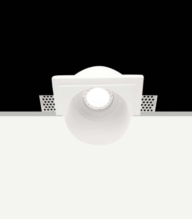 Foco empotrable GU10 invisible escayola Petra 1051