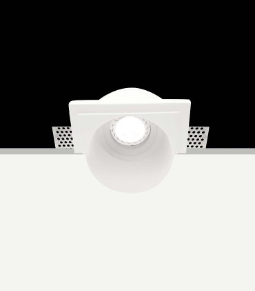 Foco empotrable GU10 invisible escayola Petra 1051