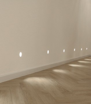 Foco empotrable de pared en escayola THRILLER 2W 100mm - ACB 2