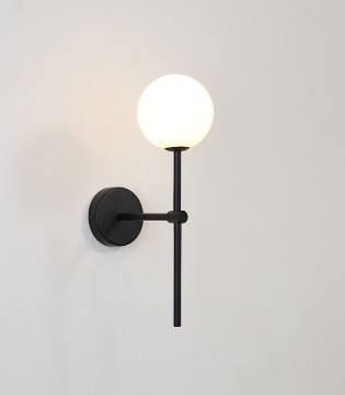 Aplique de pared DORIS negro - ACB