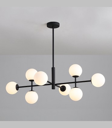 Lámpara de techo Doris 8L negro - ACB Iluminación