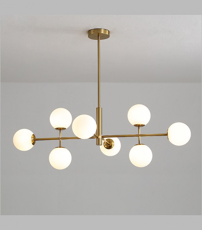 Lámpara colgante DORIS 8L G9 oro viejo - ACB