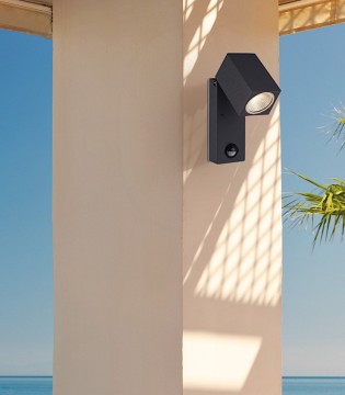 Cala de ACB Aplique LED 3000K Gris IP54 con sensor 2