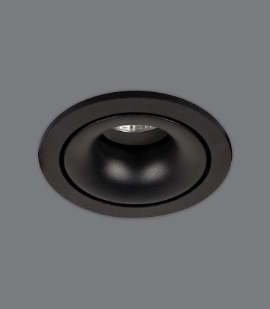 Aro empotrable APEX GU10 Negro - ACB.
