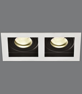 Aro empotrable Rectangular SAN 2L GU10 - ACB 2