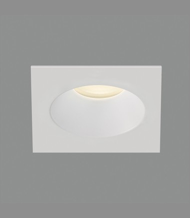 Aro empotrable cuadrado VELT GU10 Blanco IP64 - ACB