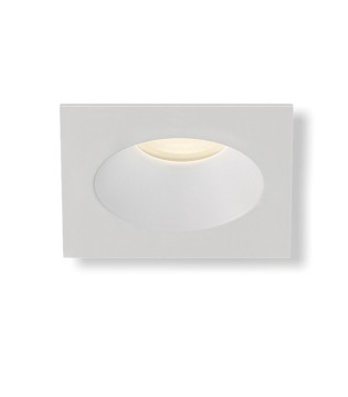 Aro empotrable cuadrado VELT GU10 Blanco IP64 - ACB
