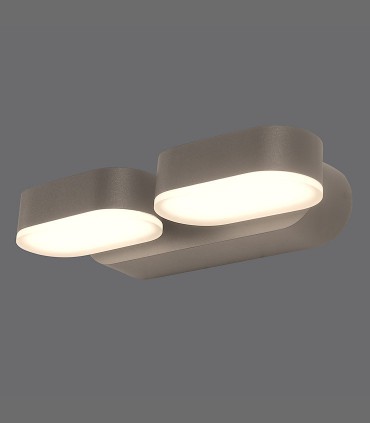 Aplique Kansas LED 3000K negro IP54 - ACB