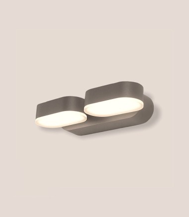 Kansas Aplique LED 3000K negro IP54 - ACB