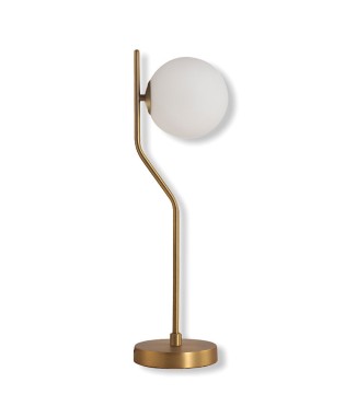 Lámpara de mesa tulipa globo Maui oro - ACB 2