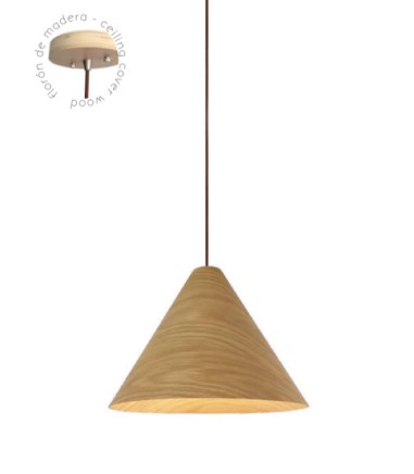 Lámpara de techo madera TESSA Ø61CM