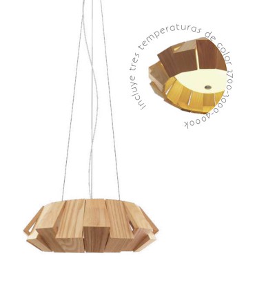Lámpara de techo madera colgante Palmera 40 - Ineslam