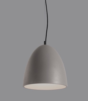 Lámpara colgante cemento gris ENON E27 Ø30cm - ACB