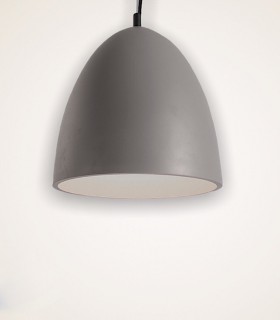 Lámpara colgante cemento gris ENON E27 Ø30cm - ACB