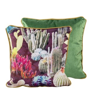 Cojín cactus cuadrado 45x13x45